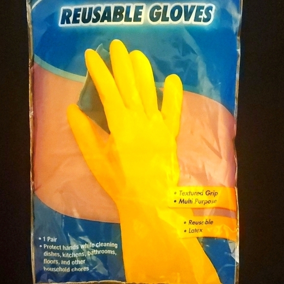 Scrub Buddies Reusable Latex Gloves- Size Medium-5 pairs - Picture 2 of 5